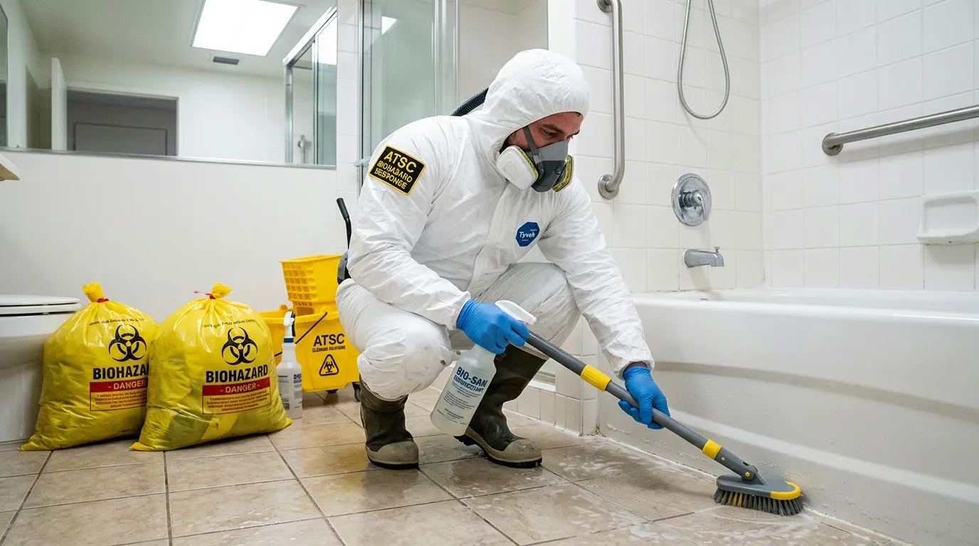 Decontamination equipment deployed for Blood Cleanup in Marlow Heights